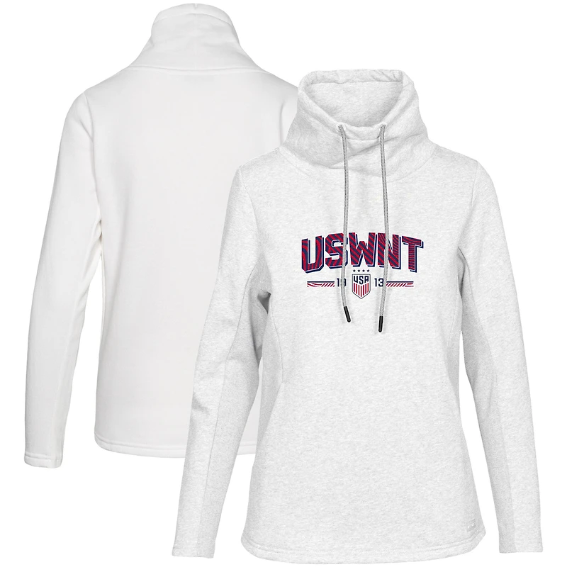 Sweat-shirt à capuche USWNT blanc Levelwear pour femme