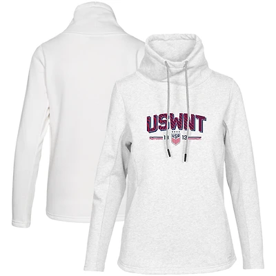 Sweat-shirt à capuche USWNT blanc Levelwear pour femme