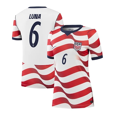 Women's Nike Diego Luna White USMNT 2026 Home Stadium Replica Jersey