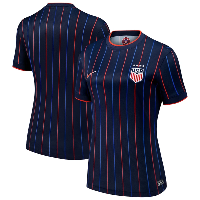Maillot Nike USWNT 2025 Extérieur Bleu Marine Réplique Femme