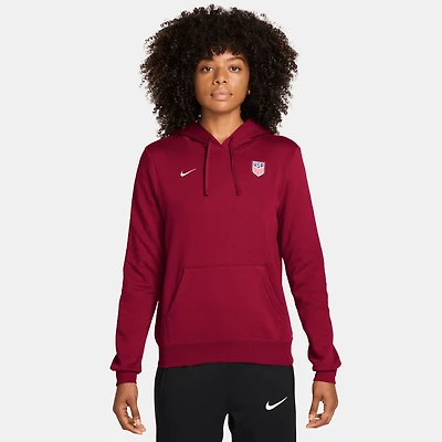 Sweat à capuche polaire Nike rouge USMNT Club pour femme