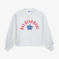 Sweat-shirt à col en V Starter gris pour femme, édition spéciale Match des étoiles de la MLB 2026