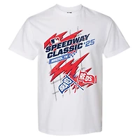 Women's The Wild Collective White Cincinnati Reds vs. Atlanta Braves 2025 Speedway Classic Flags T-Shirt