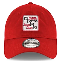 Men's New Era Scarlet Wood Brothers Racing Enzyme Washed 9TWENTY Adjustable Hat