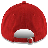 Men's New Era Scarlet Wood Brothers Racing Enzyme Washed 9TWENTY Adjustable Hat