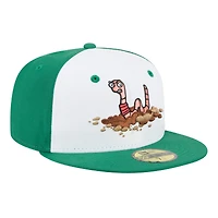 Men's New Era  White Worcester Red Sox Theme Nights 59FIFTY Fitted Hat