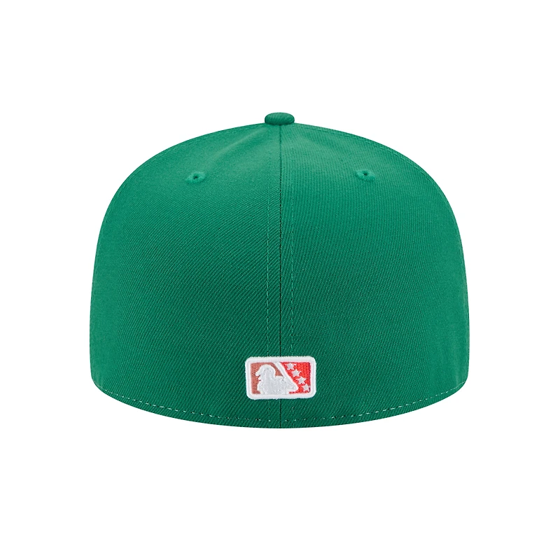 Men's New Era White Worcester Red Sox Theme Nights 59FIFTY Fitted Hat