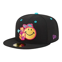 Men's New Era  Black Worcester Red Sox Minor League Theme Nights 59FIFTY Fitted Hat