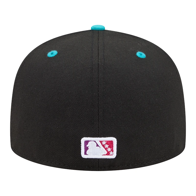 Casquette ajustée New Era noire pour homme Worcester Red Sox Minor League Theme Nights 59FIFTY