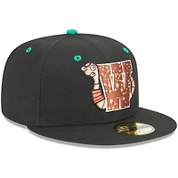 Casquette ajustée 59FIFTY pour hommes New Era Black Worcester Red Sox Theme Nights Wicked Worms of