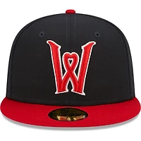 Men's New Era Navy Worcester Red Sox Authentic Collection Team Alternate 59FIFTY Fitted Hat
