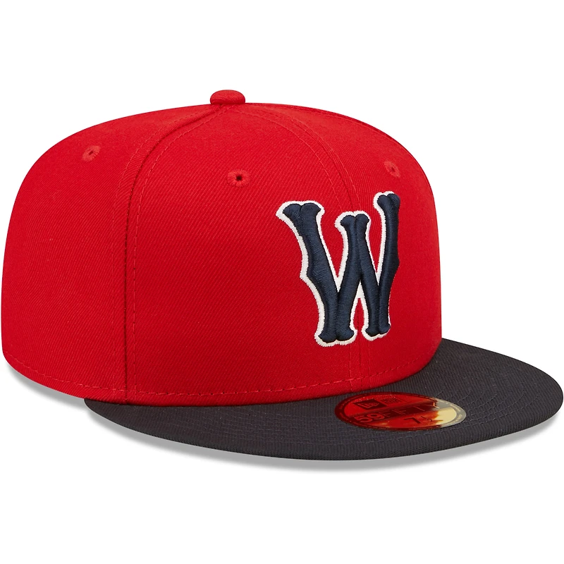 Men's New Era Red Worcester Sox Authentic Collection Team Alternate 59FIFTY Fitted Hat