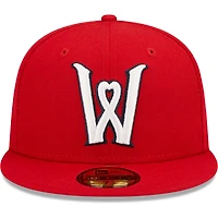 Men's New Era Red Worcester Sox Authentic Collection Team Alternate 59FIFTY Fitted Hat
