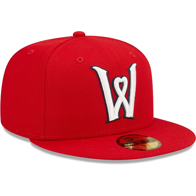 Men's New Era Red Worcester Sox Authentic Collection Team Alternate 59FIFTY Fitted Hat