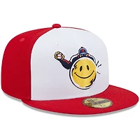 Casquette ajustée New Era Worcester Red Sox Marvel x Minor League 59FIFTY pour homme, blanc/rouge