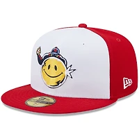 Casquette ajustée New Era Worcester Red Sox Marvel x Minor League 59FIFTY pour homme, blanc/rouge