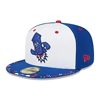 Casquette ajustée New Era 59FIFTY pour homme, blanche/bleu roi, Worcester Red Sox, édition spéciale Copa De La Diversion 2026