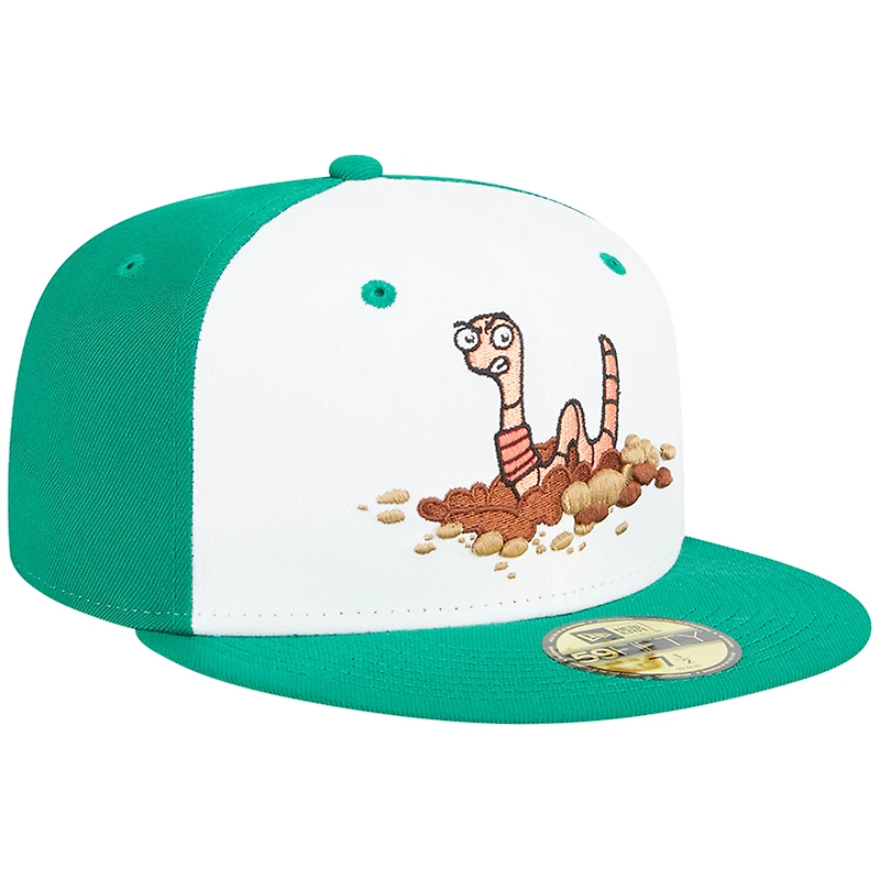 Casquette ajustée New Era White Worcester Red Sox pour hommes, soirées à thème Wicked Alternate 1 59FIFTY