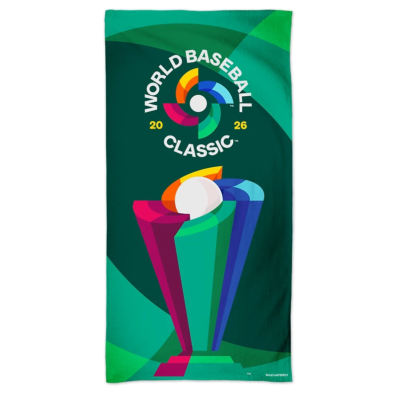 WinCraft 2026 World Baseball Classic 30'' x 60'' Spectra Beach Towel
