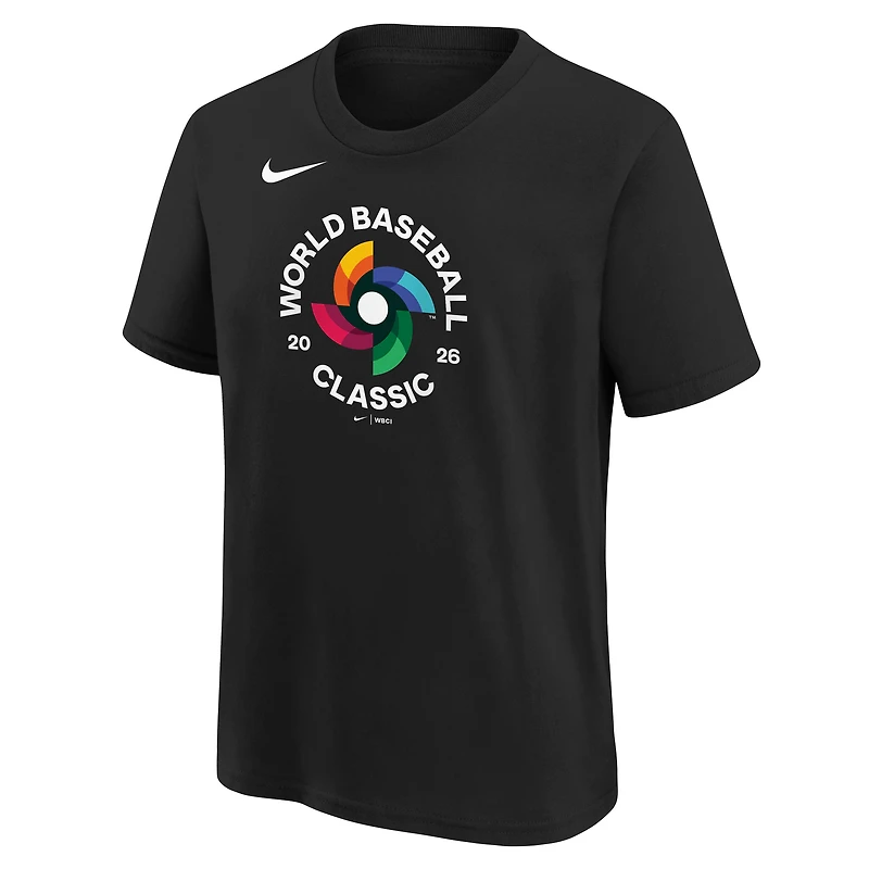 T-shirt Nike noir pour jeunes, Classique mondiale de baseball 2026