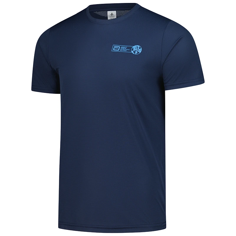 T-shirt bleu marine pour homme Abbott World Marathon Majors Six Star