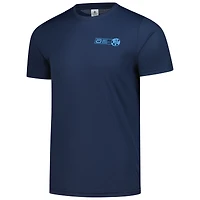 T-shirt bleu marine pour homme Abbott World Marathon Majors Six Star