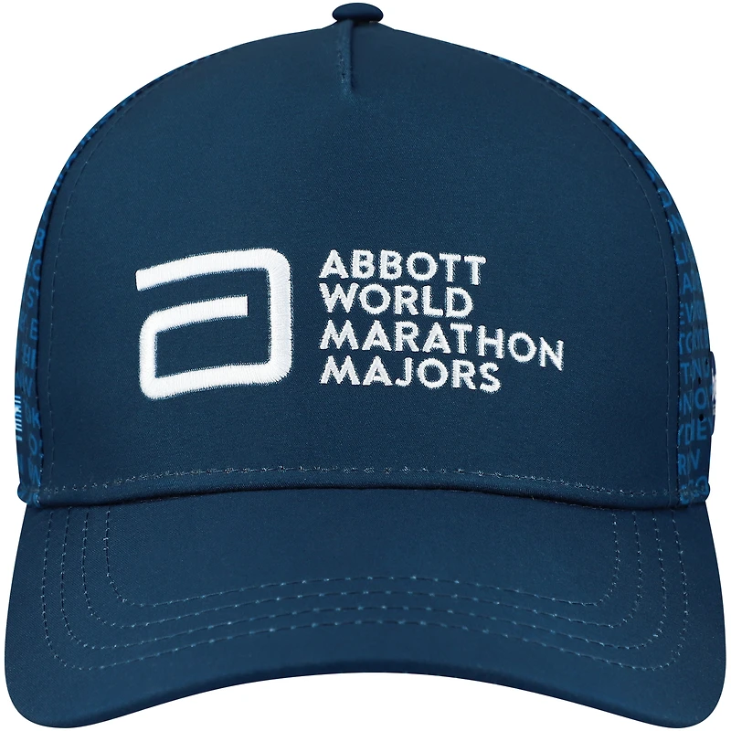 Casquette de camionneur ajustable unisexe BOCO Gear noire World Marathon Majors Running