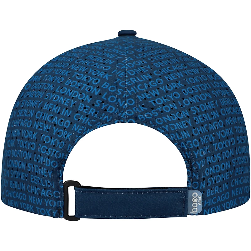 Casquette de camionneur ajustable unisexe BOCO Gear noire World Marathon Majors Running