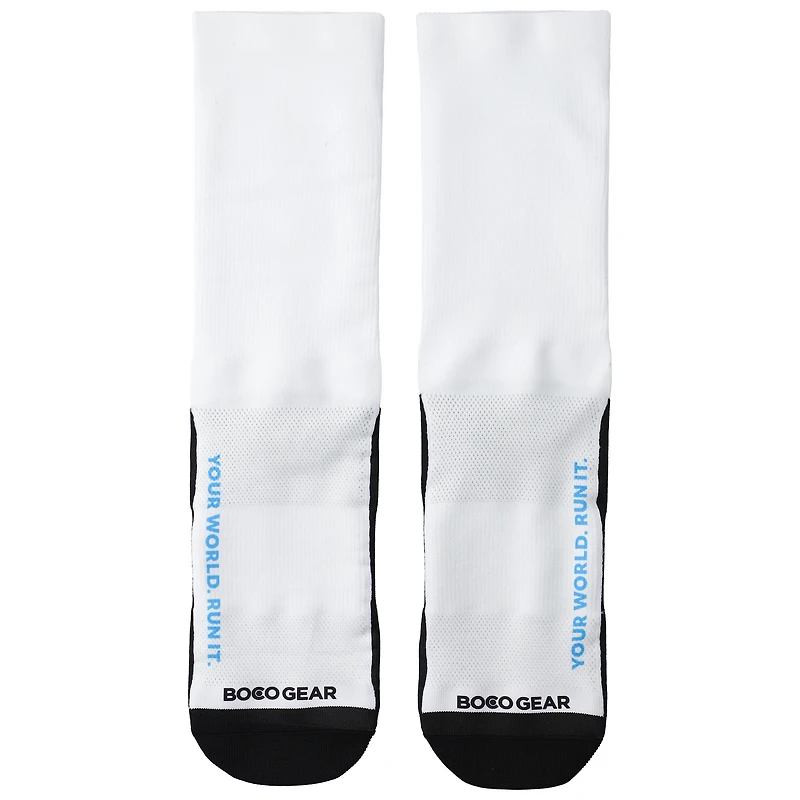 Unisex BOCO Gear  White World Marathon Majors Crew Socks