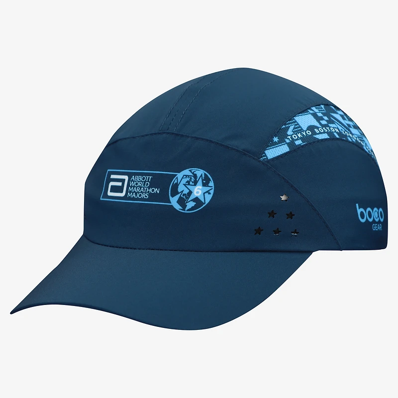 Unisex BOCO Gear Blue 2026 World Marathon Majors Six Star Pace Setter Adjustable Hat