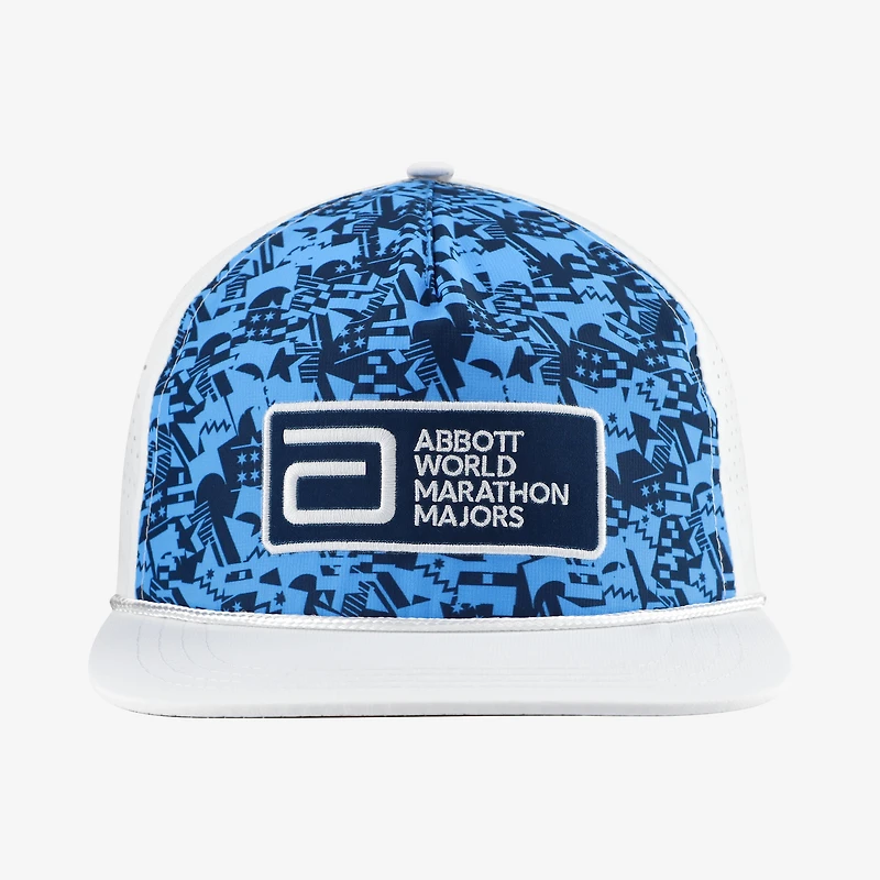 Casquette trucker unisexe BOCO Gear blanche 2026 World Marathon Majors Lowdown ajustable