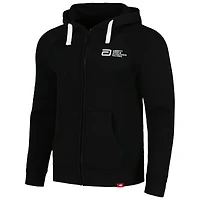 Sweat à capuche unisexe Sportiqe noir Abbott World Marathon Majors Heywood Raglan entièrement zippé