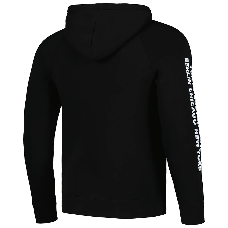 Unisex Sportiqe Black Abbott World Marathon Majors Heywood Raglan Full-Zip Hoodie