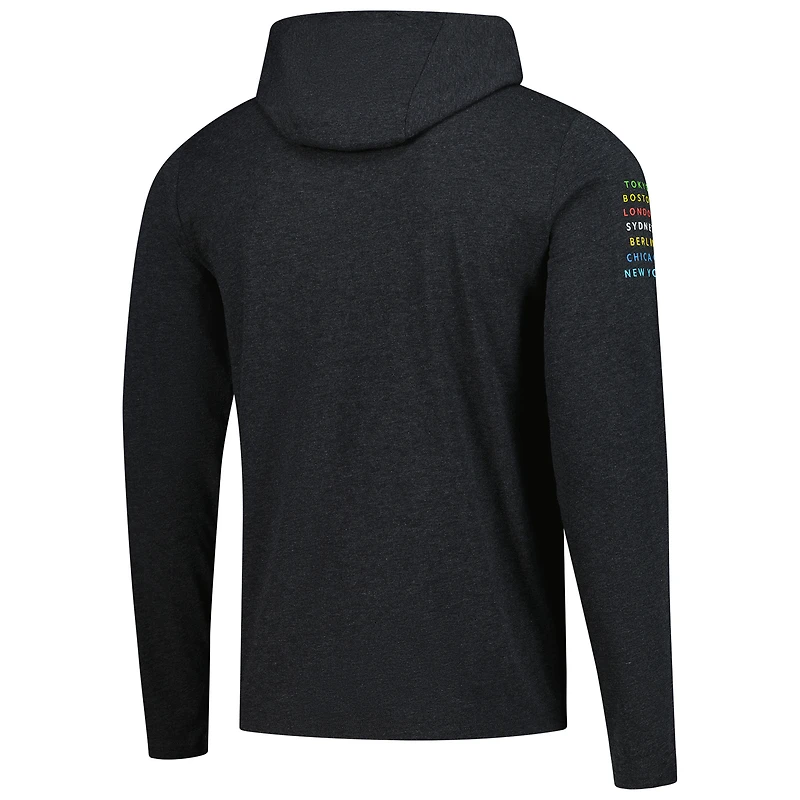 Unisex Sportiqe Black Abbott World Marathon Majors Rowan 7 City Tri-Blend Pullover Hoodie