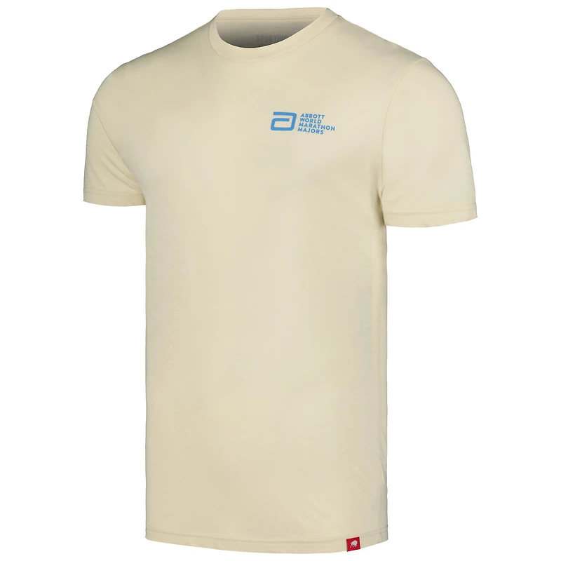 Unisex Sportiqe Cream Abbott World Marathon Majors Tri-Blend T-Shirt