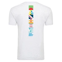 Unisex Sportiqe White Abbott World Marathon Majors Comfy Tri-Blend T-Shirt