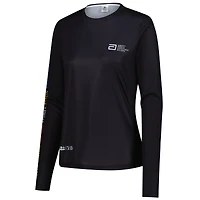 T-shirt à manches longues noir pour femme Abbott World Marathon Majors 7 City