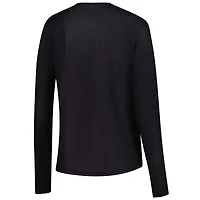 T-shirt à manches longues noir pour femme Abbott World Marathon Majors 7 City