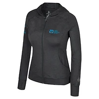Veste à capuche entièrement zippée recyclée Colosseum Black Abbott World Marathon Majors Aflame pour femme