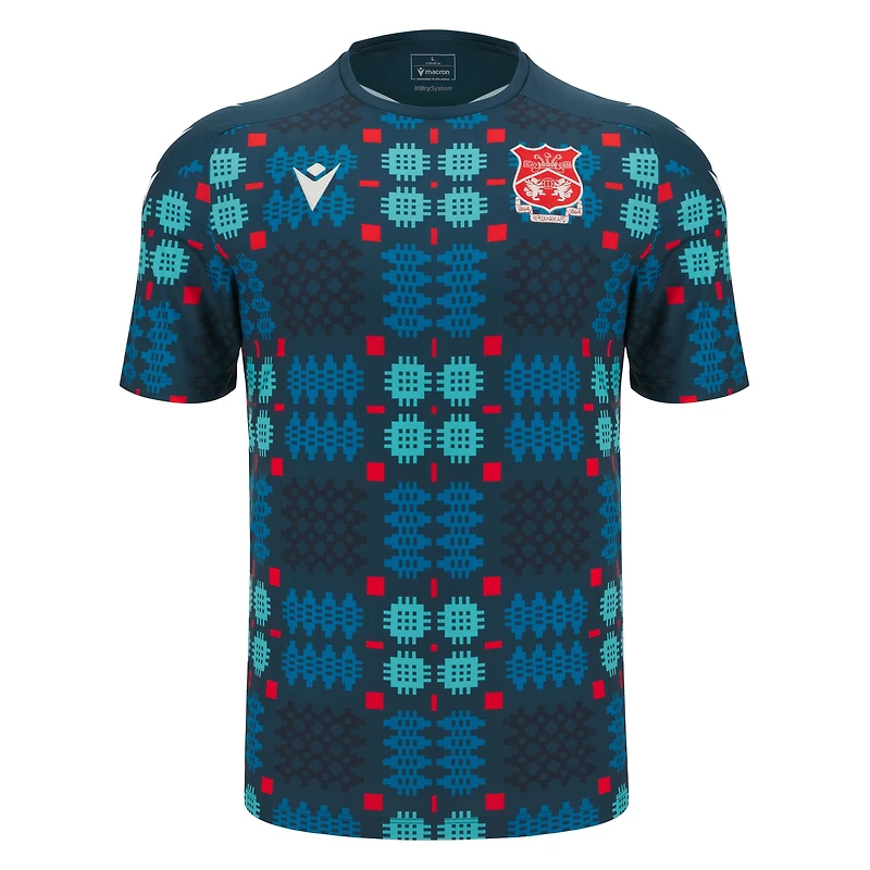 Men's Macron Blue Wrexham Warm-Up Top