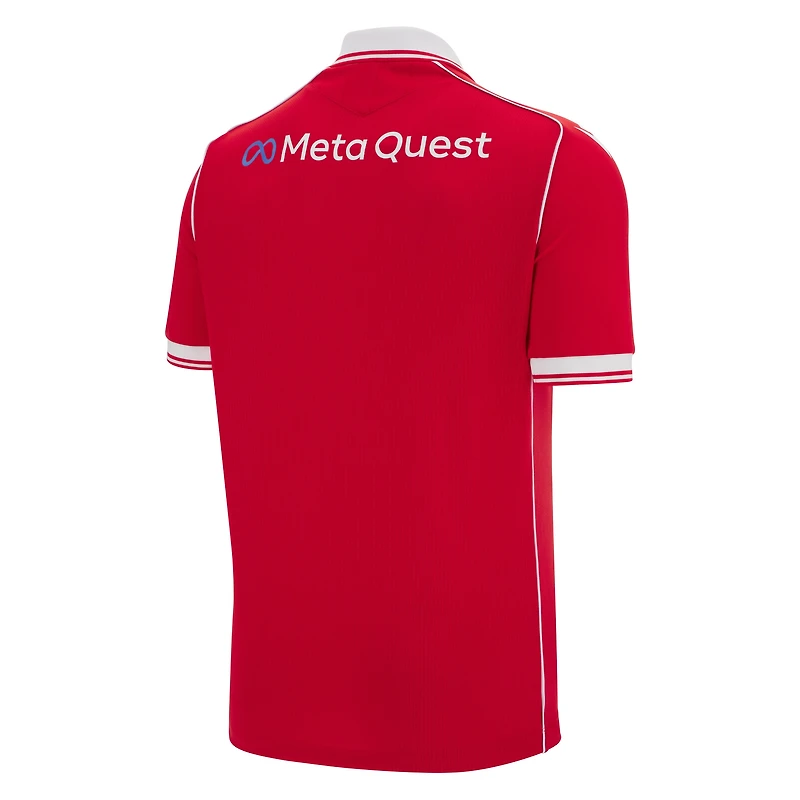 Maillot Macron rouge Wrexham 2025/26 Domicile Réplique Homme