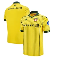 Maillot extérieur Macron jaune Wrexham 2025/26 pour homme