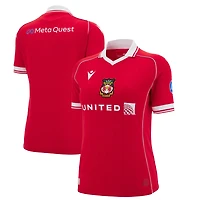 Maillot Réplique Domicile Macron Rouge Wrexham 2025/26 Femme