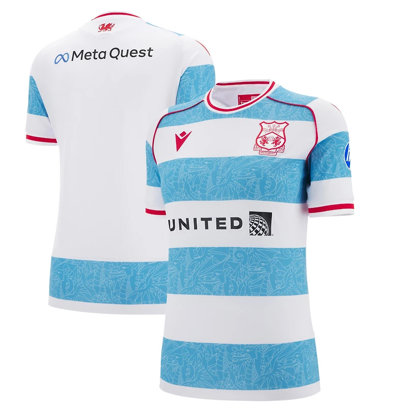 Maillot Macron blanc Wrexham 2025/26 troisième réplique pour femme