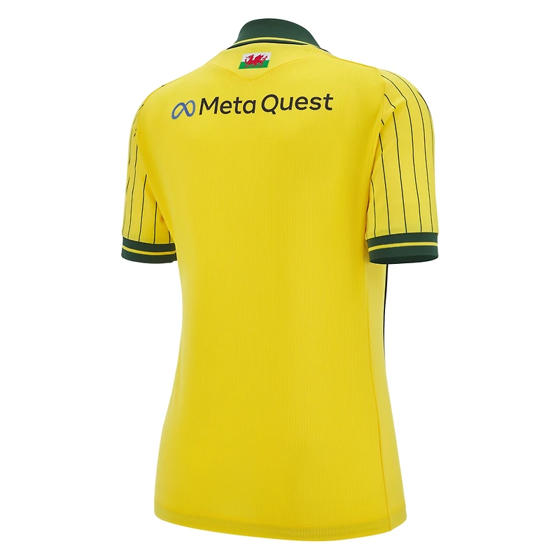 Maillot extérieur Macron jaune Wrexham 2025/26 pour femme