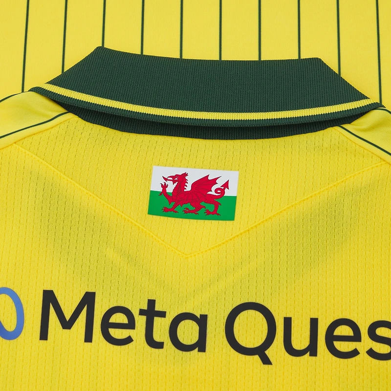 Maillot extérieur Macron jaune Wrexham 2025/26 pour femme