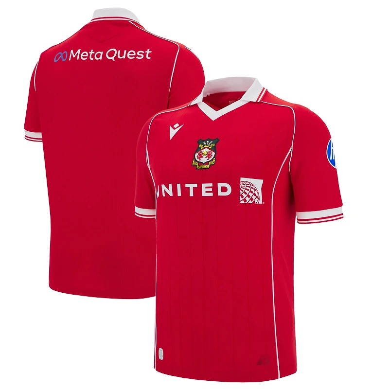 Youth Macron Red Wrexham 2025/26 Home Replica Jersey