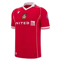 Youth Macron Red Wrexham 2025/26 Home Replica Jersey