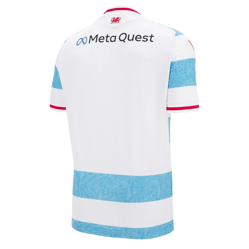 Youth Macron White Wrexham 2025/26 Third Replica Jersey