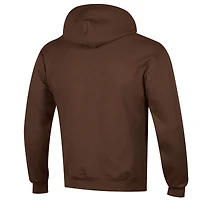 Men's Champion  Brown Wyoming Cowboys Arch Over Logo Pullover Hoodie